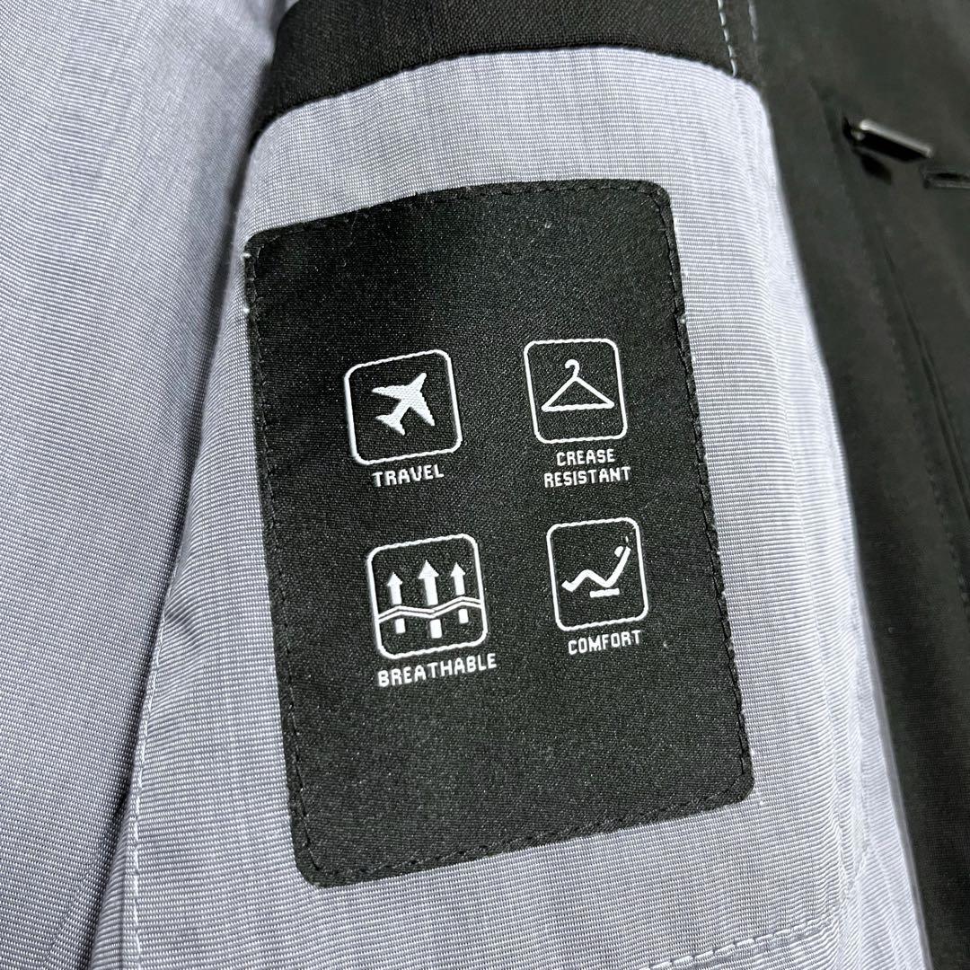 【GORE-TEX】HUGO BOSS ステンカラーコート 防水 黒 50 L