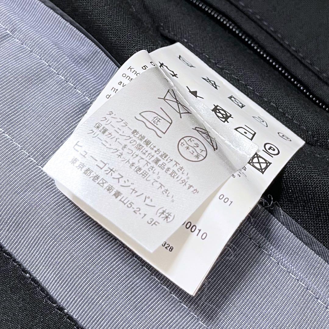 【GORE-TEX】HUGO BOSS ステンカラーコート 防水 黒 50 L