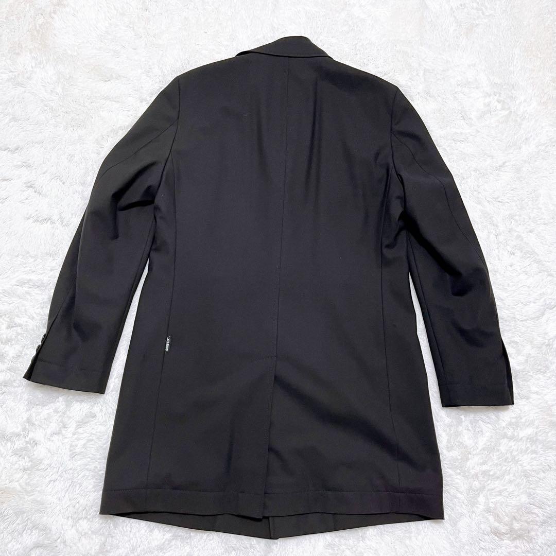 【GORE-TEX】HUGO BOSS ステンカラーコート 防水 黒 50 L