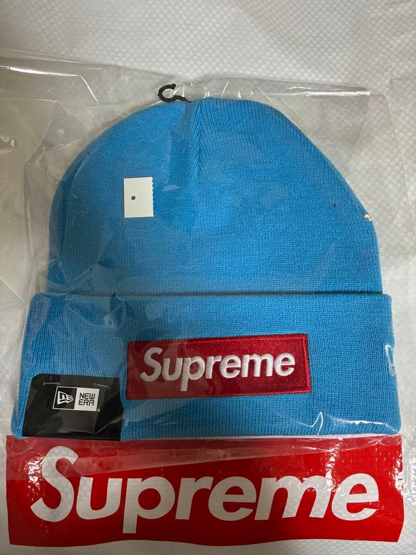25AW Supreme New Era Box Logo Beanie ブルー