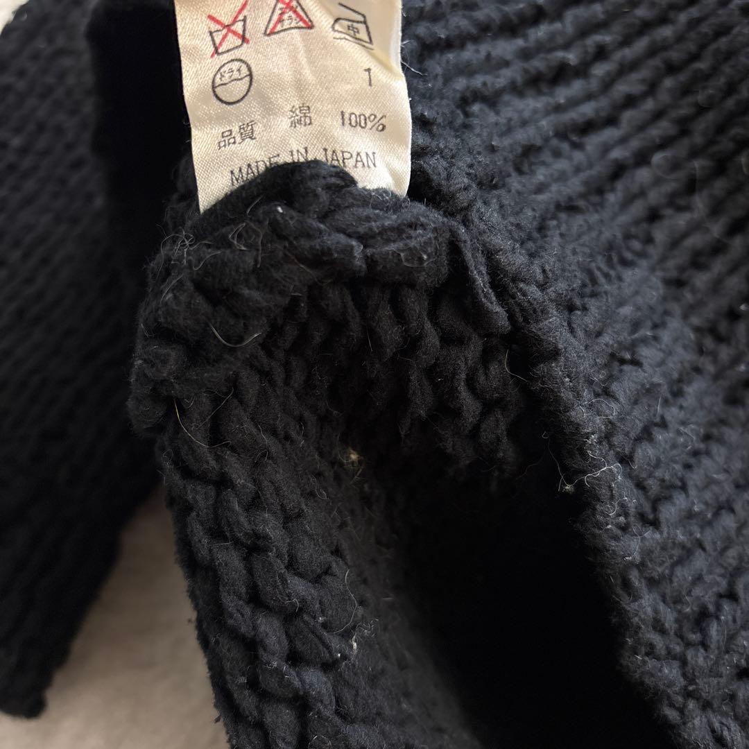 ジャンポールゴルチエオム ドライバーズニット ダブルジップ ブラック