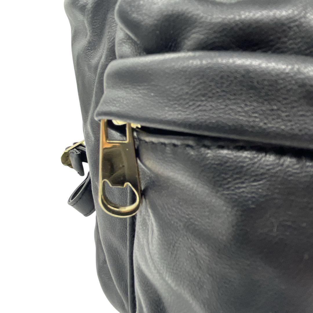 ✨極美品✨ ツモリチサト キャリー リュック オールレザー ブラック ゴールド