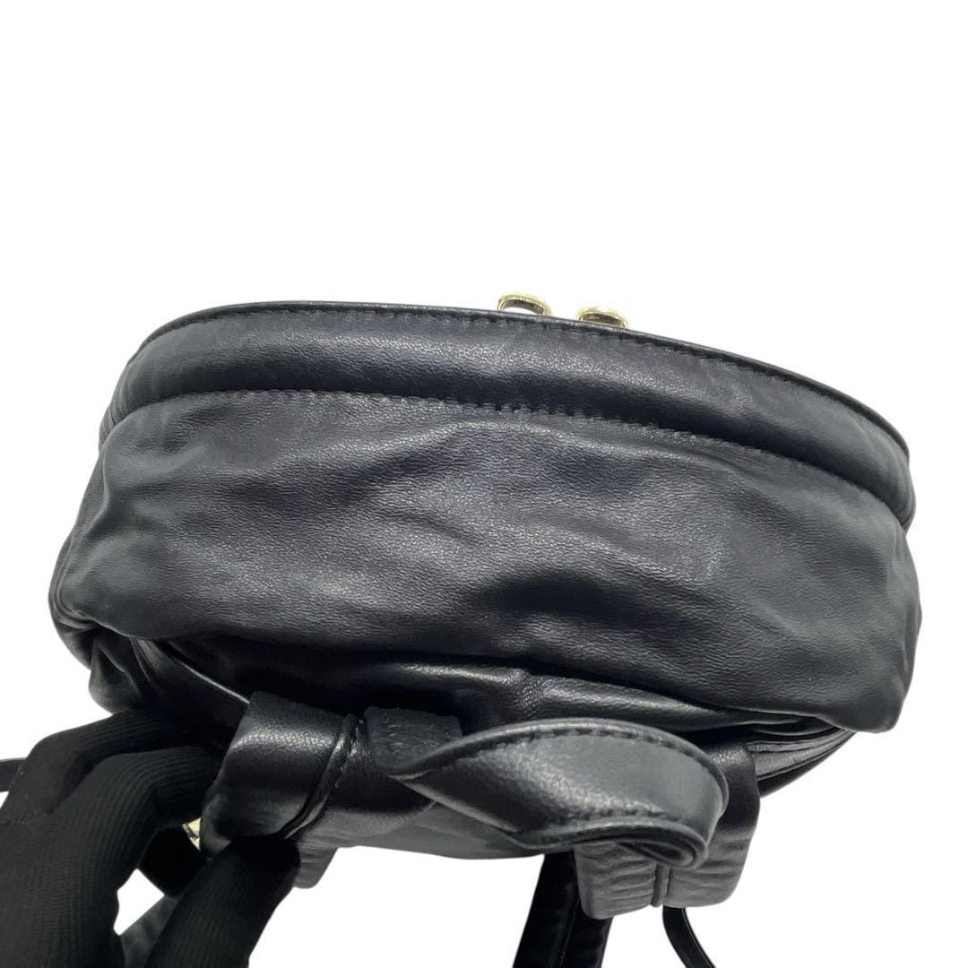 ✨極美品✨ ツモリチサト キャリー リュック オールレザー ブラック ゴールド