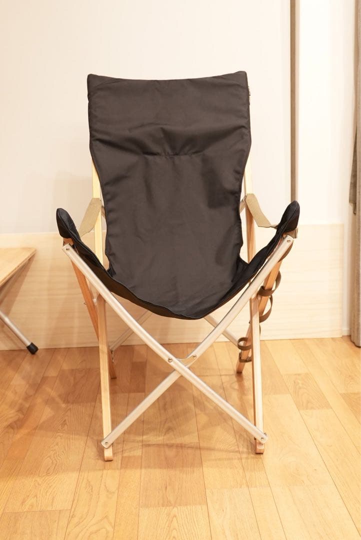 スノーピーク Take!チェア ロング ブラック【ハンドメイドテーブル付き】