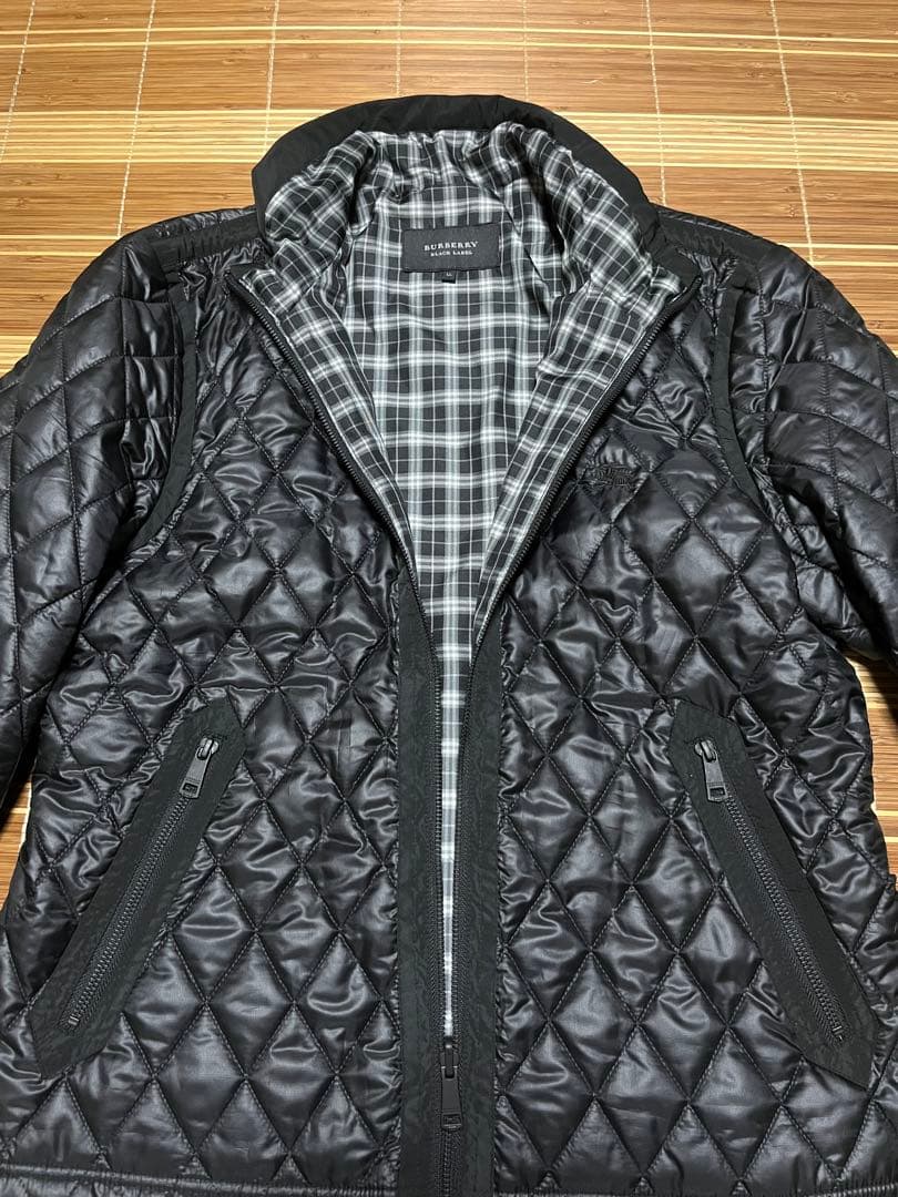 極上品】BURBERRY 多機能 コート 黒 LL バーバリー モッズ