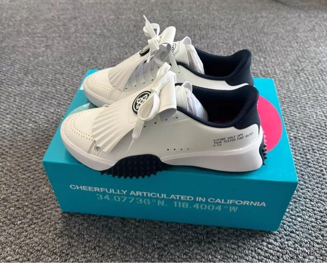 G/FORE レディース ゴルフシューズ 白 タッセル付き スパイクレス 美品⛳