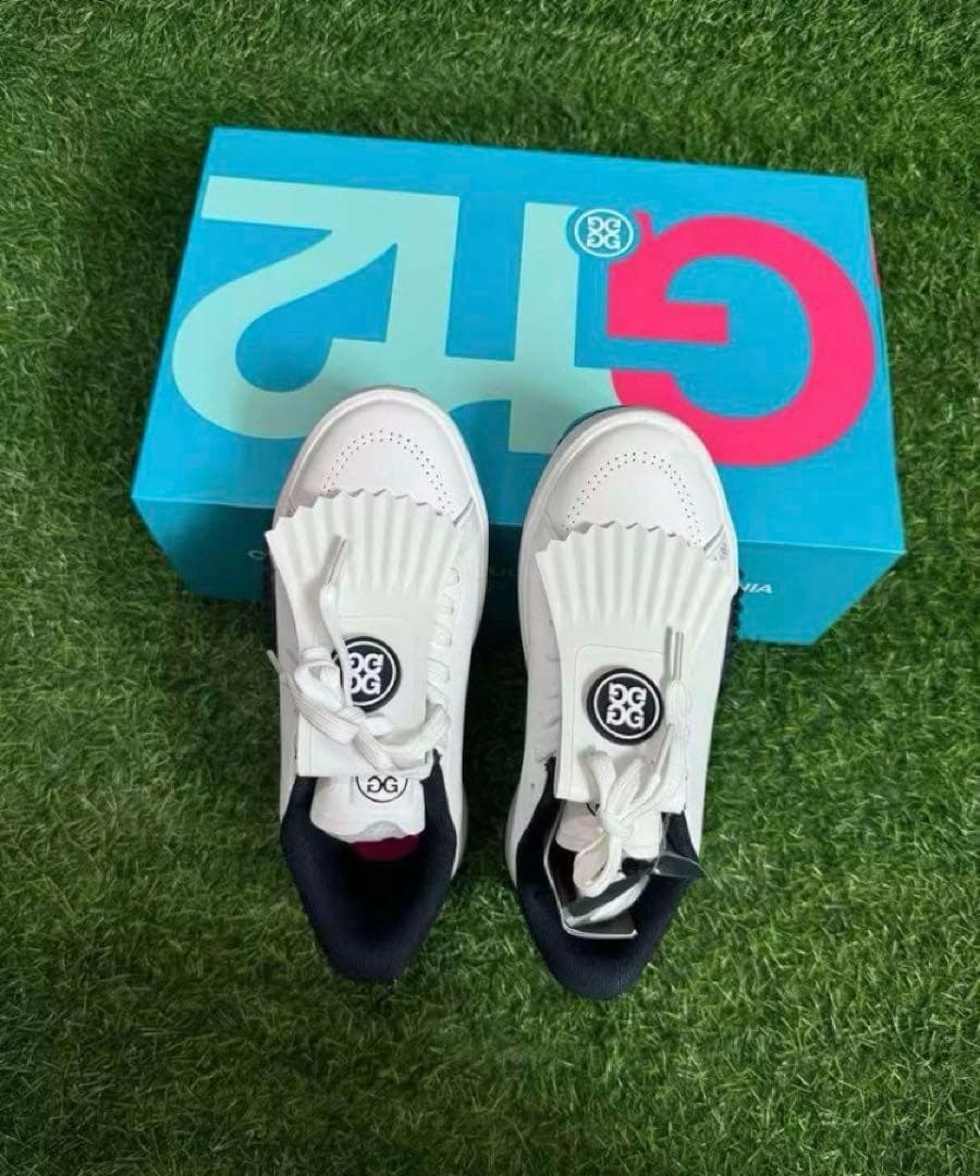 G/FORE レディース ゴルフシューズ 白 タッセル付き スパイクレス 美品⛳