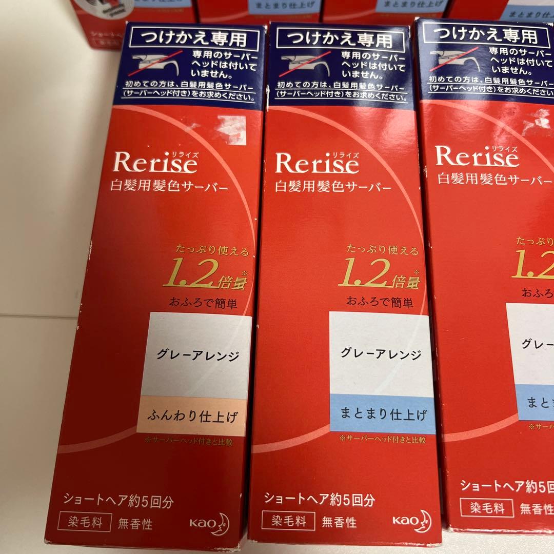 Rerise 白髪染め グレーアレンジ 9本セット　まとまり仕上げ ふんわり仕上