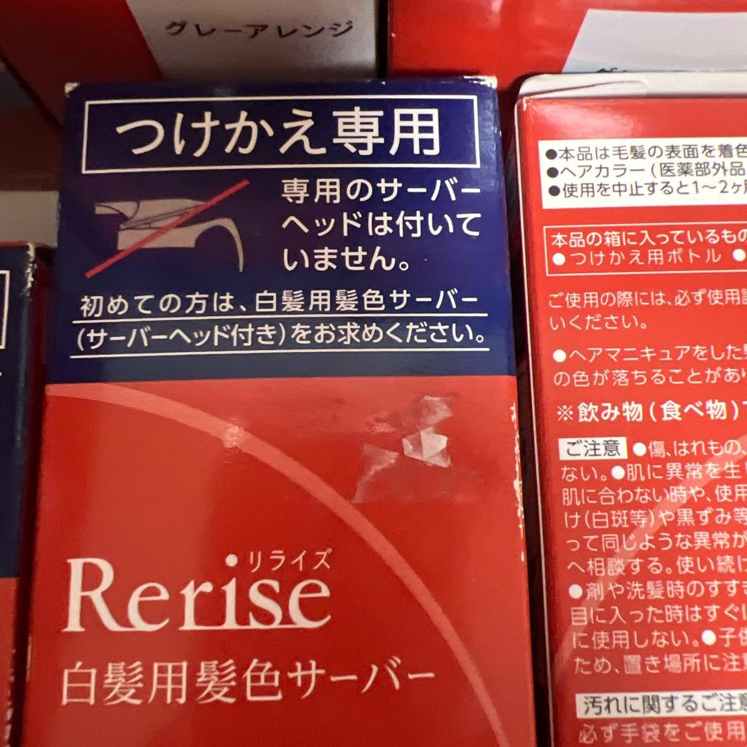 Rerise 白髪染め グレーアレンジ 9本セット　まとまり仕上げ ふんわり仕上