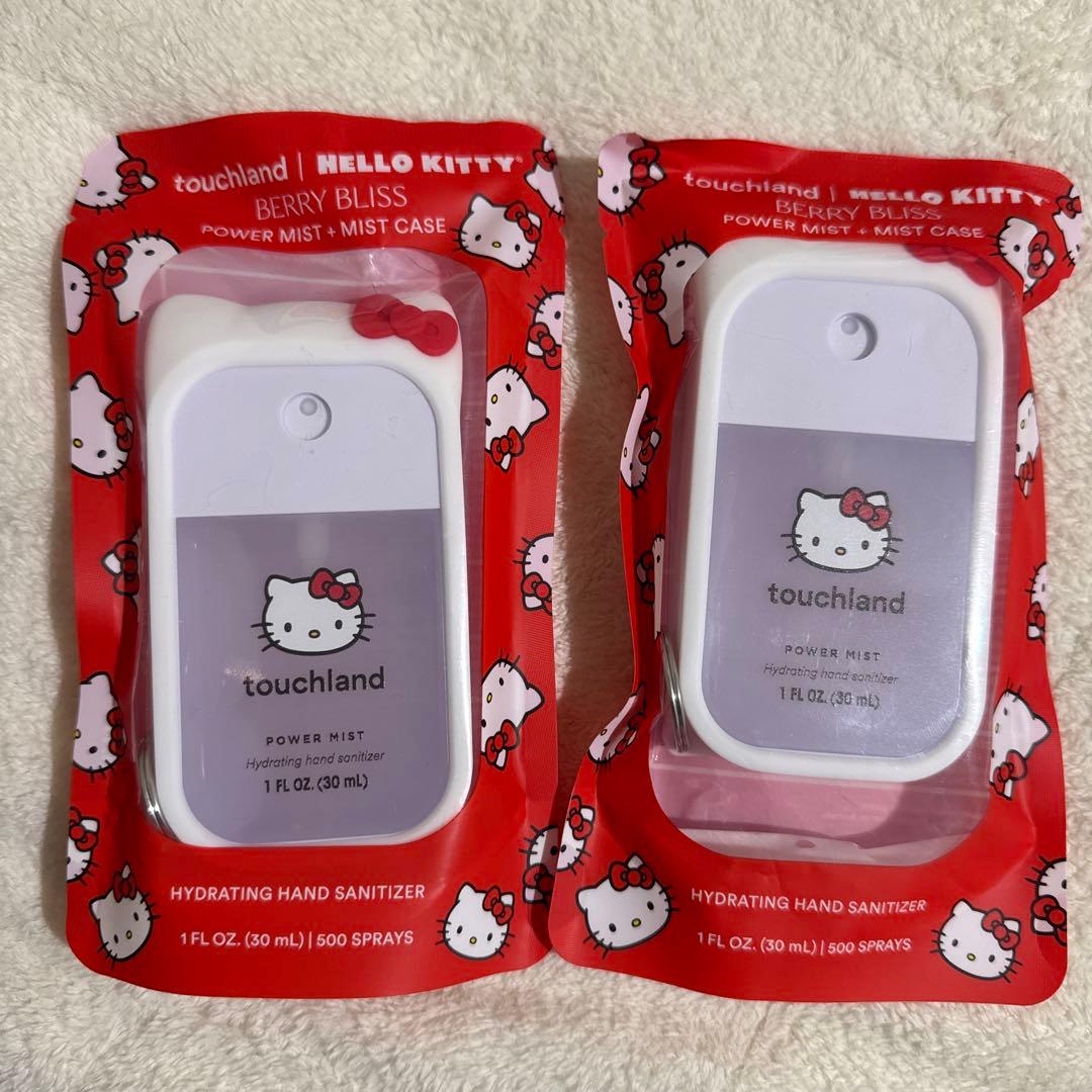 Touchland 数量限定品　キティコラボハンドスプレー＋ケース 2個セット！