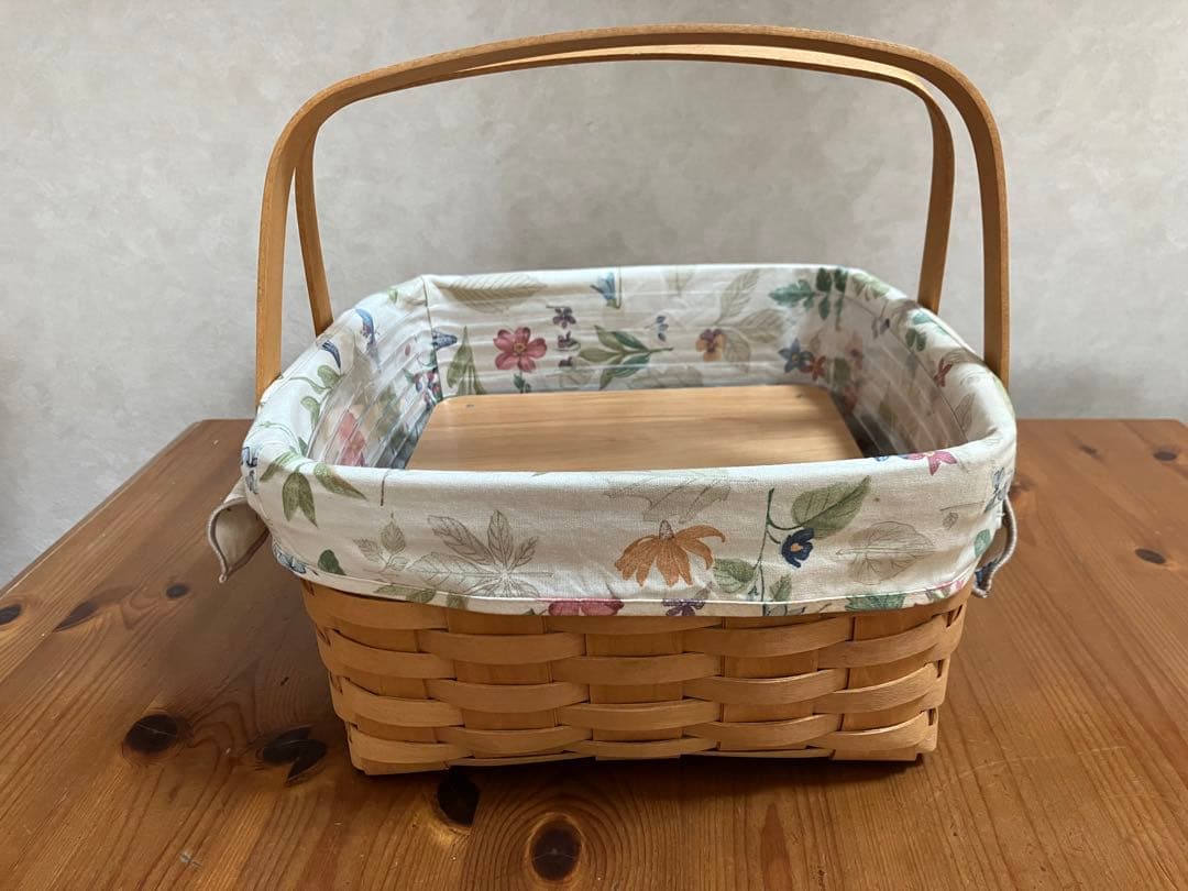 ロンガバーガー ピクニック ケーキ バスケット ボタニカル柄 - メルカリ