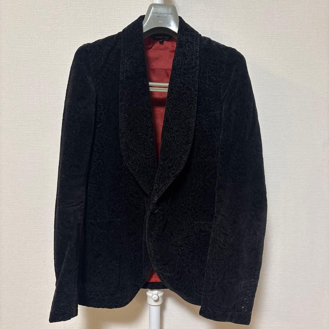 コムデギャルソンオムプリュス ブラック ベルベット テーラード