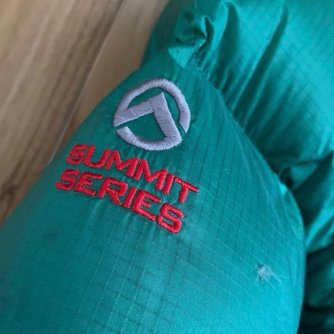 Lノースフェイスサミット700グリーンブラック緑黒ニューサミットダウン