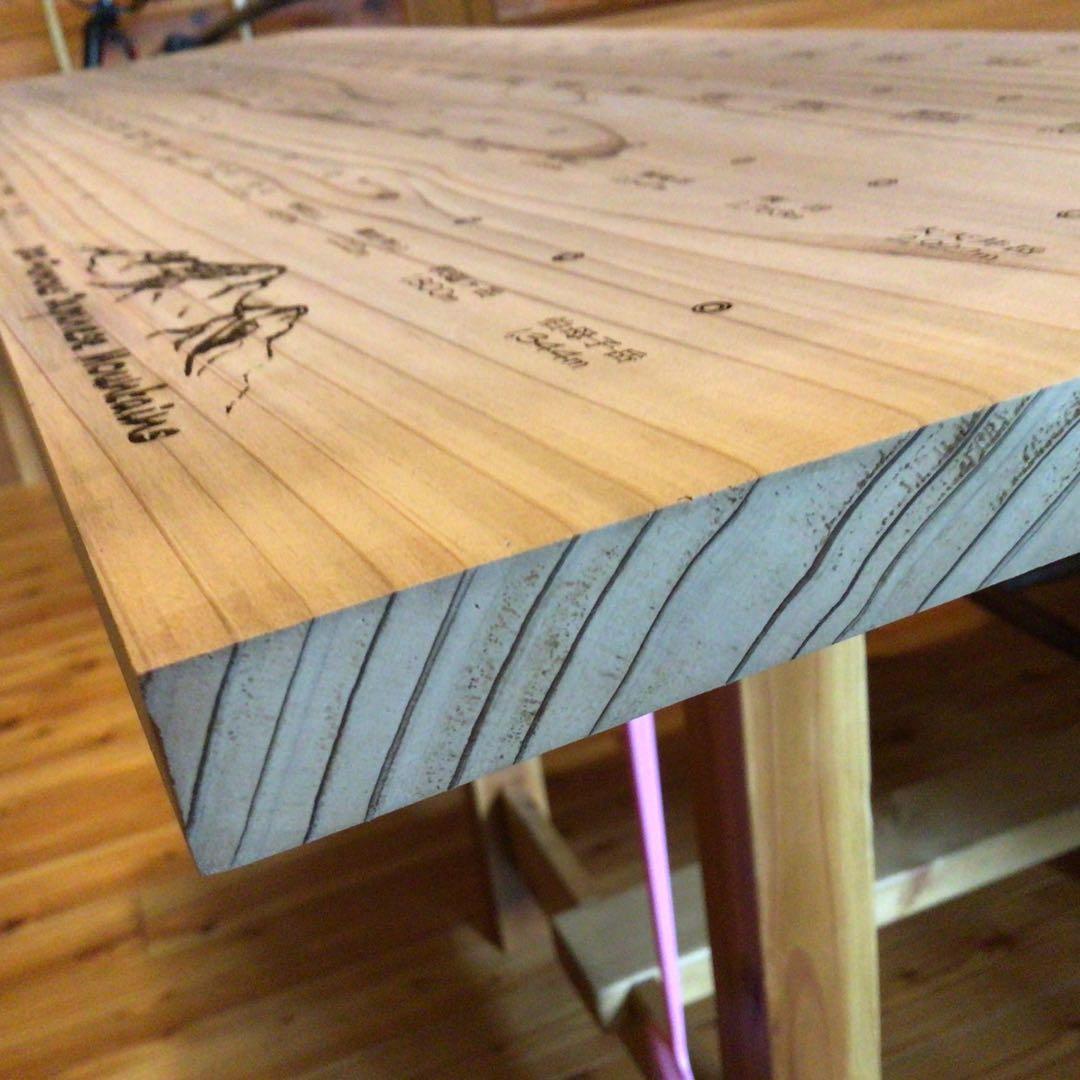 200名山バッチボード(約100cm×約30cm 厚み2cm)