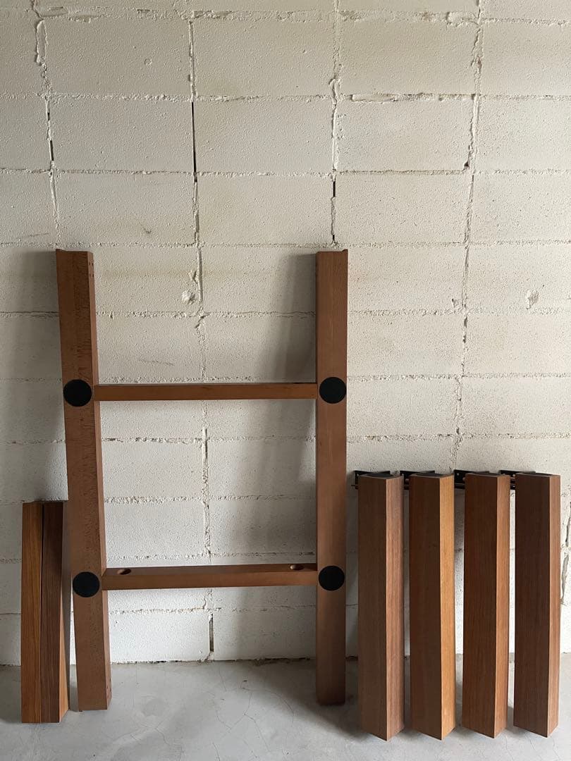 美品 御影石 × ウォールナット ダイニングテーブル ソングドリーム 160