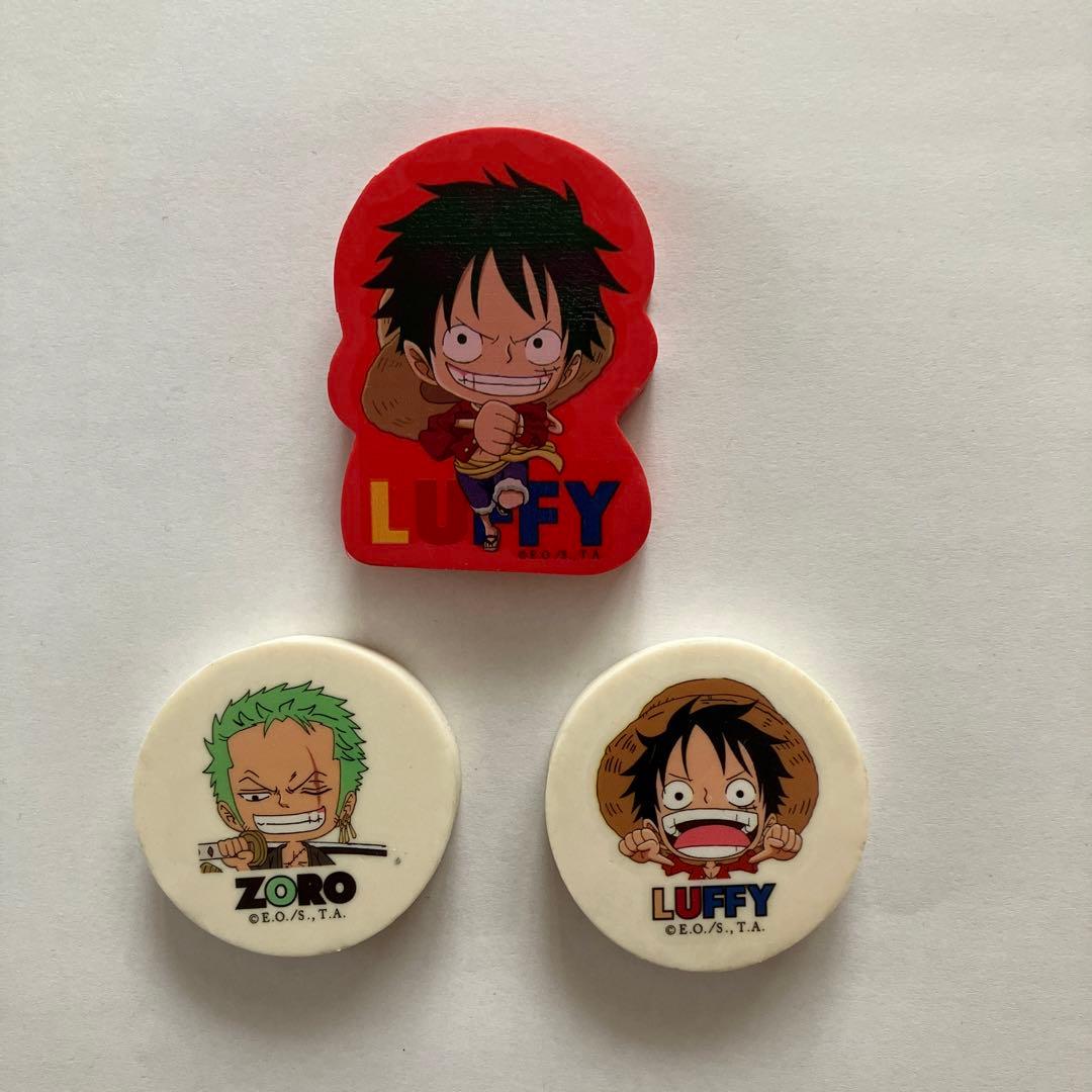 ワンピース ルフィ ゾロ 消しゴム 3個セット - メルカリ
