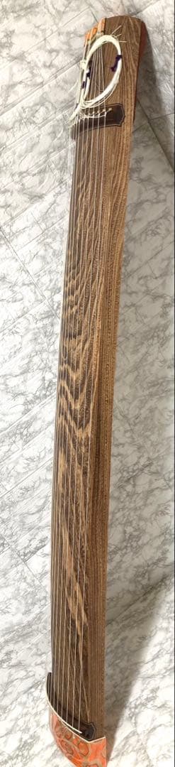 【最高級 送料込み】お琴 13弦 綾杉彫り 蒔絵 くり甲 和楽器 上角巻