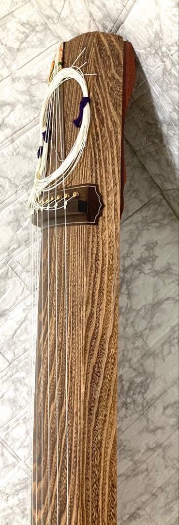 【最高級 送料込み】お琴 13弦 綾杉彫り 蒔絵 くり甲 和楽器 上角巻