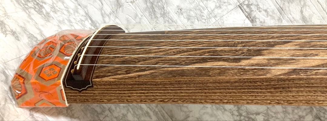 【最高級 送料込み】お琴 13弦 綾杉彫り 蒔絵 くり甲 和楽器 上角巻