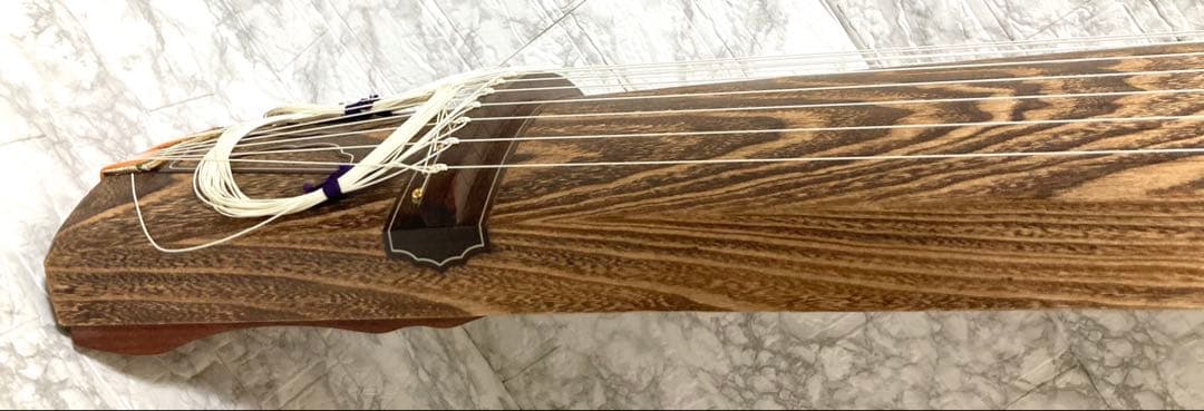 【最高級 送料込み】お琴 13弦 綾杉彫り 蒔絵 くり甲 和楽器 上角巻