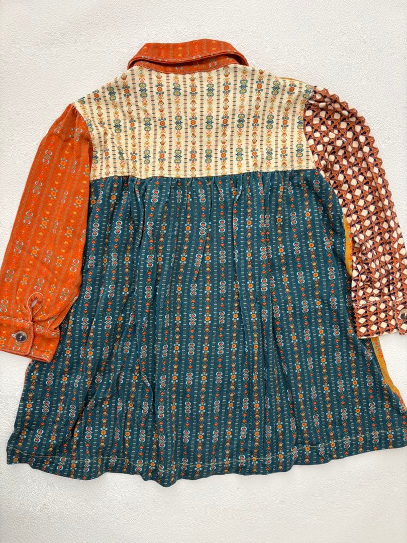 Misha & Puff パッチワークワンピース 4y