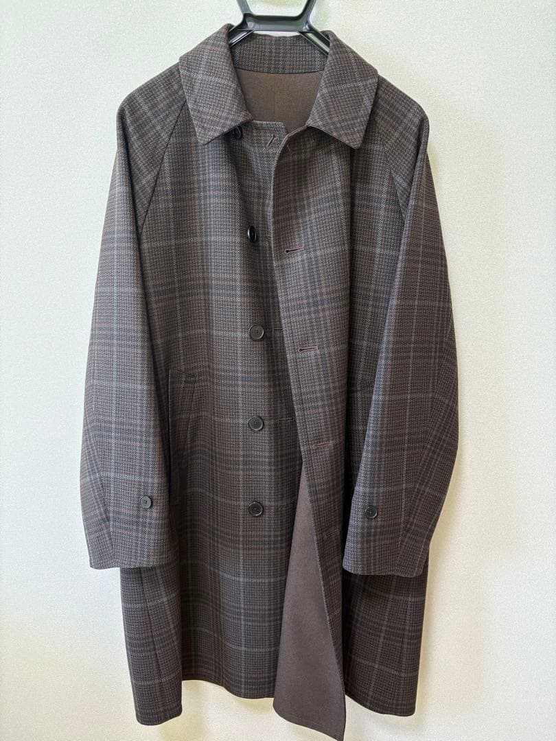 BEAUTY&YOUTH グレー系チェック チェスターコートDualSense Edge
