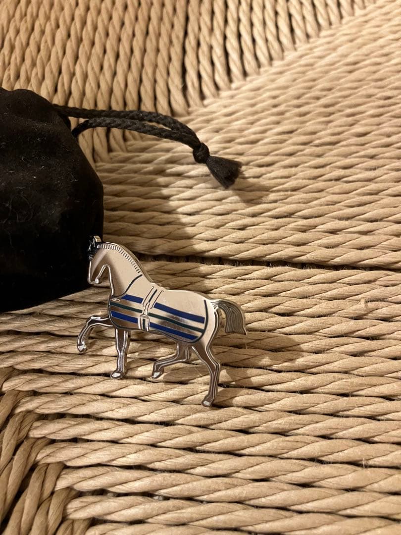 M*u様 エルメス　スカーフ70リング 《馬着を着た馬》