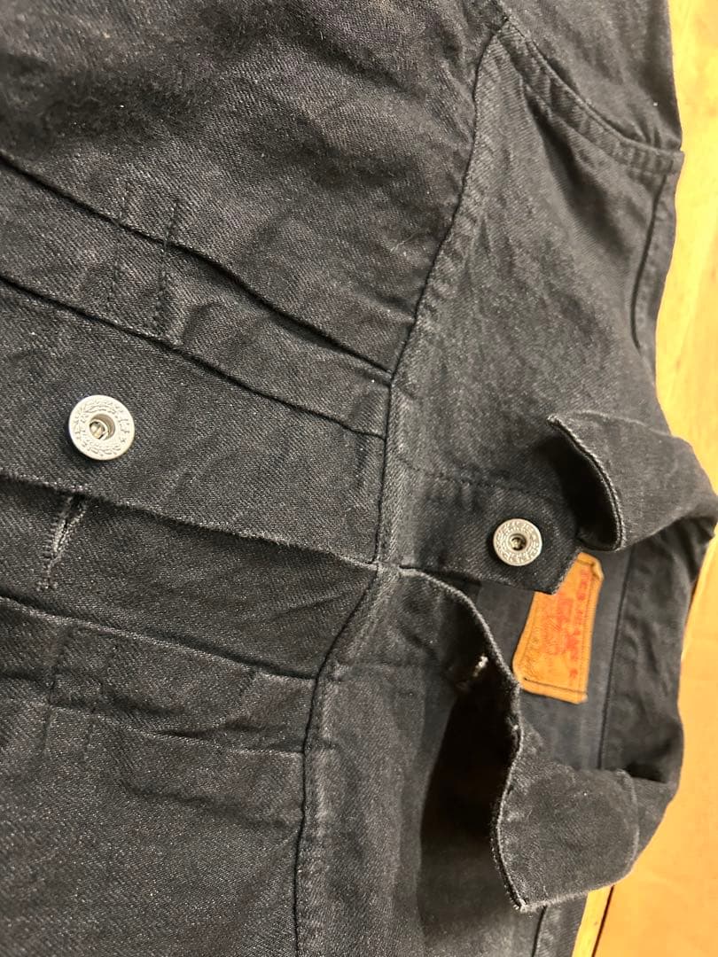 TCB ジーンズS40's デニムジャケット　BK ブラック　大戦　44
