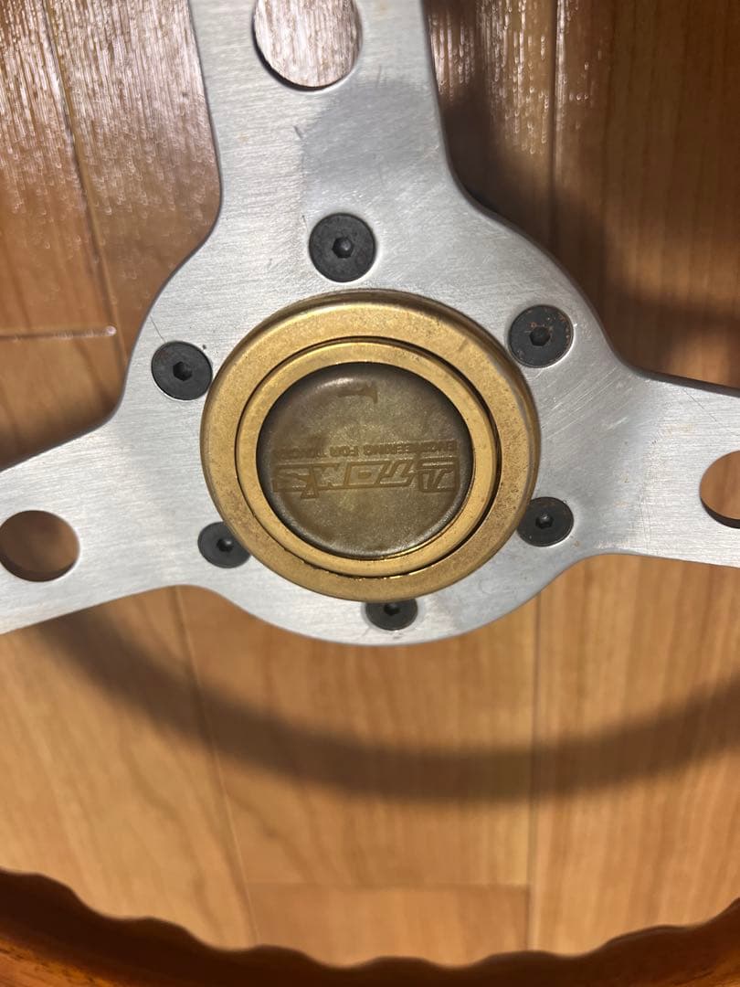 ウッド製ステアリングホイール 3スポーク