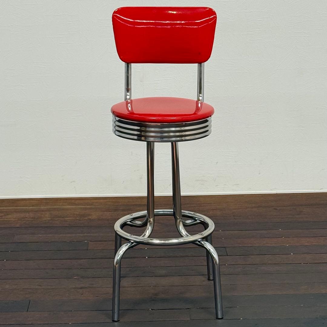H22K4g アメリカンダイナー カウンターチェア レッド ハイチェア