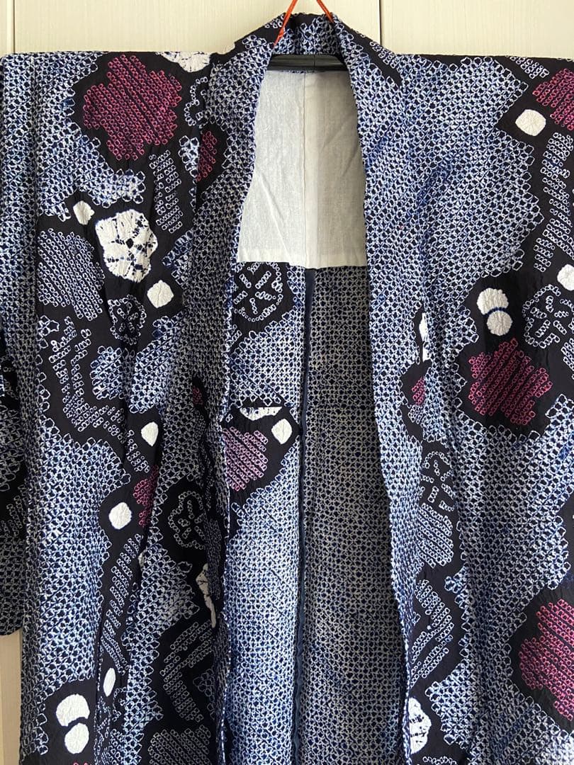◻️ メルりんご様◻️有松鳴海絞り浴衣 裄67 身丈160