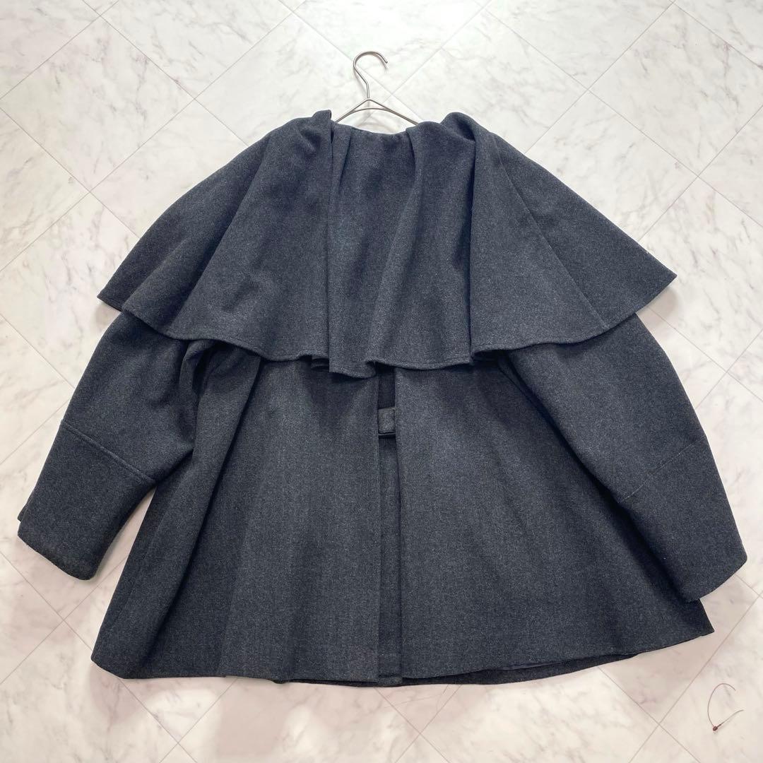 美品✨ナチュラルクチュールosonoマルチWAYケープフリルコート　グレー