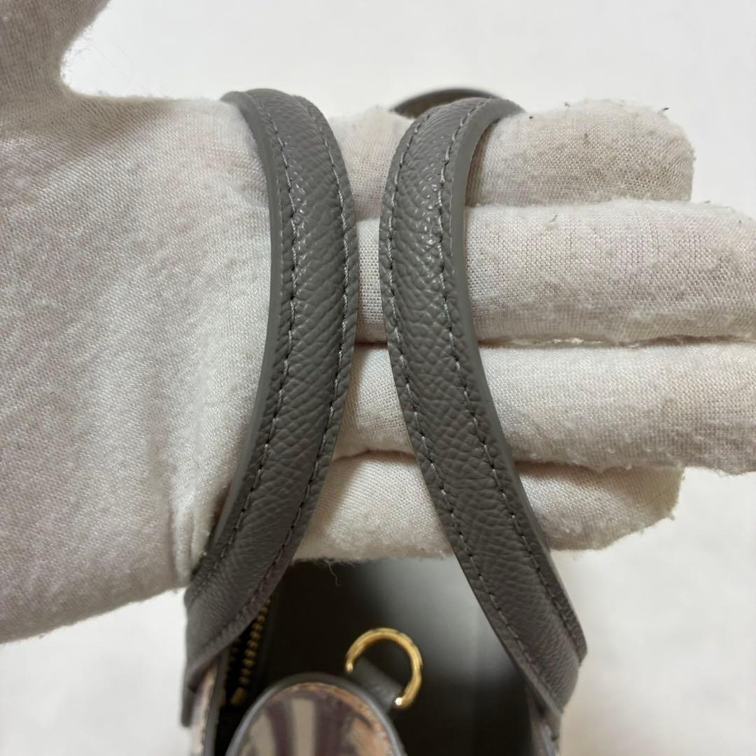 【未使用級】フルラ 2way エラ ハンドバッグ レザー 手提げ 斜め掛け 花柄