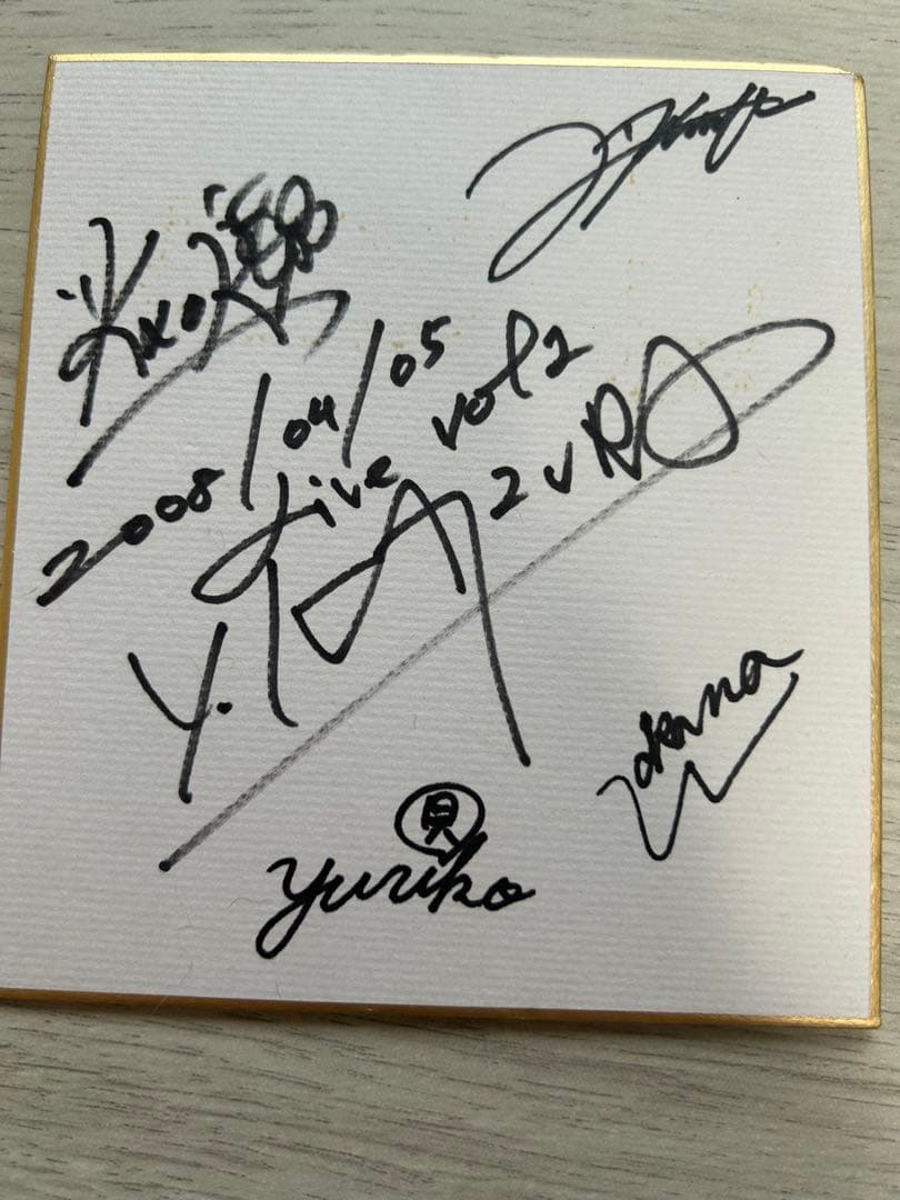 梶浦由記/Yuki Kajiura 】直筆ミニサイン色紙 貴重