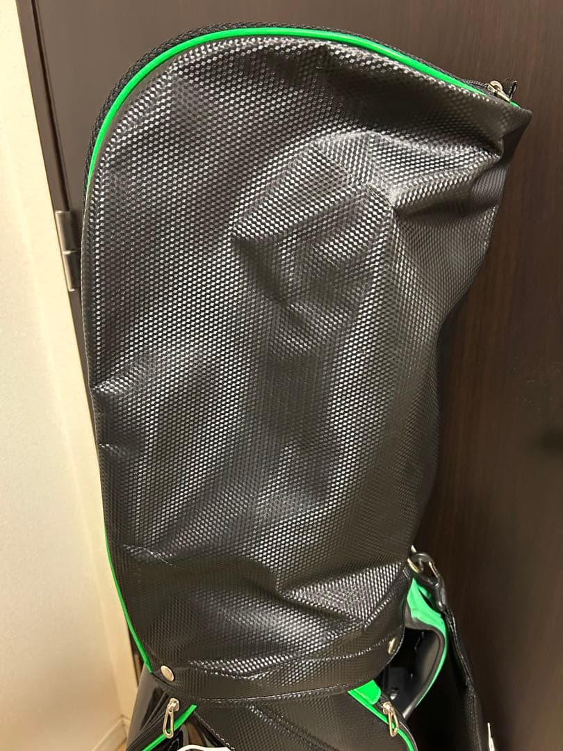 【週末特価最終日】le coq sportifキャディバッグ ブラック・グリーン