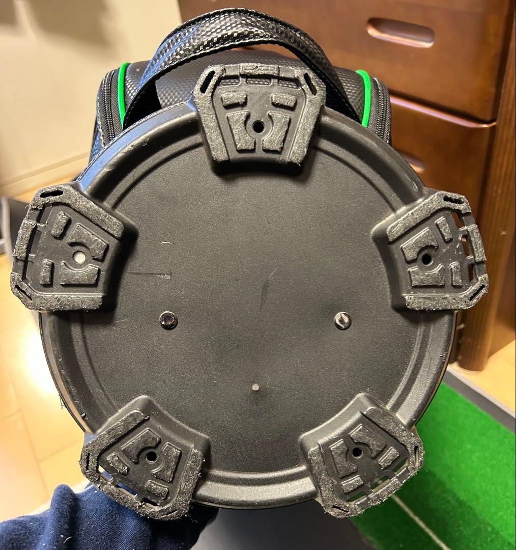 【週末特価最終日】le coq sportifキャディバッグ ブラック・グリーン