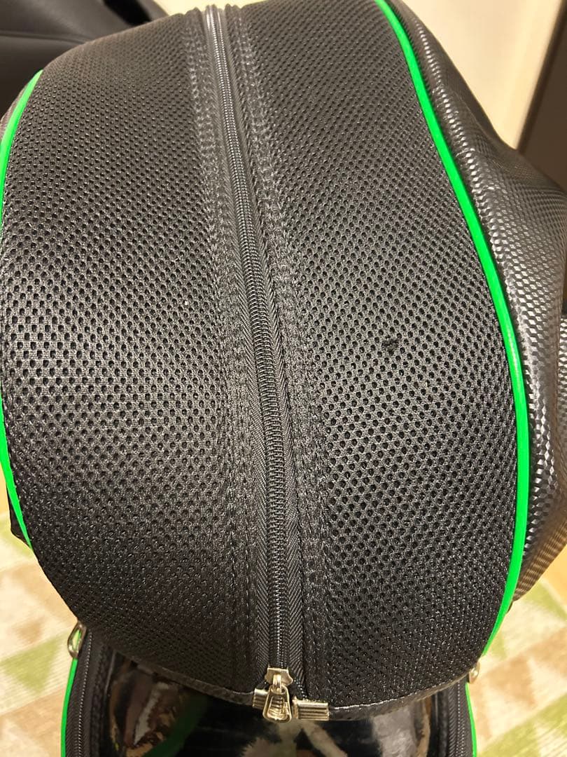 【週末特価最終日】le coq sportifキャディバッグ ブラック・グリーン