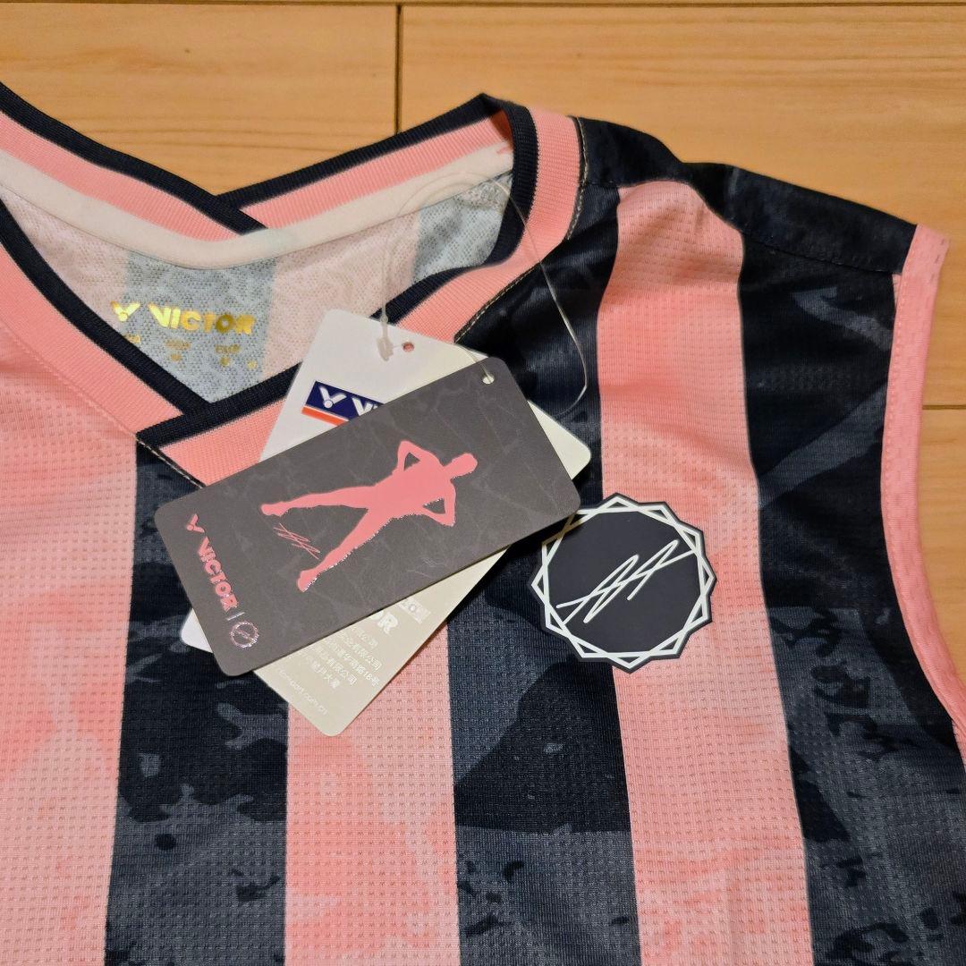 【Lサイズ新品】VICTOR バドミントンシャツ アントンセンモデル【即購入可】
