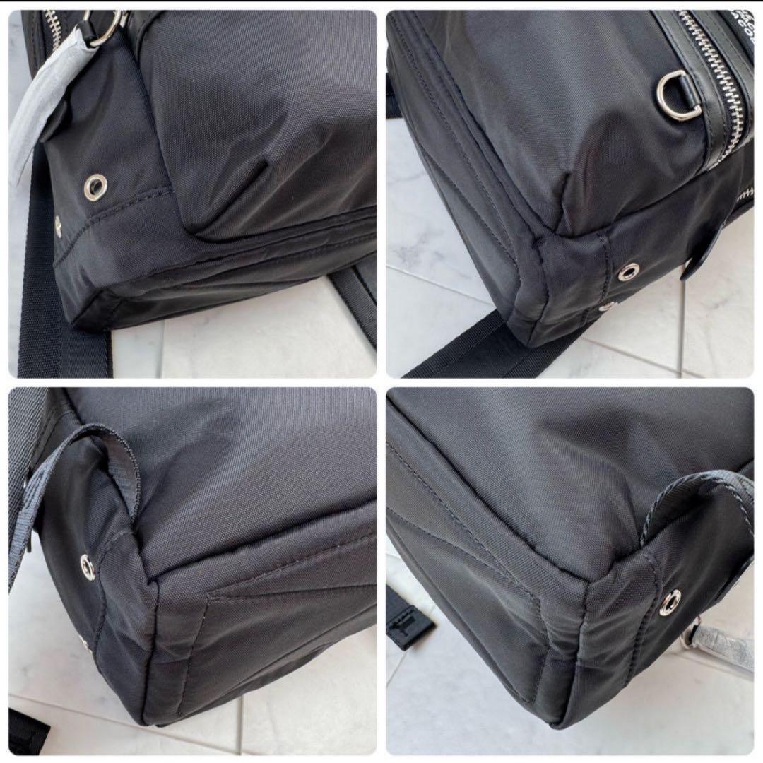 新品タグ付　MARC JACOBS ザ　バックパック　ナイロン　レザー　黒