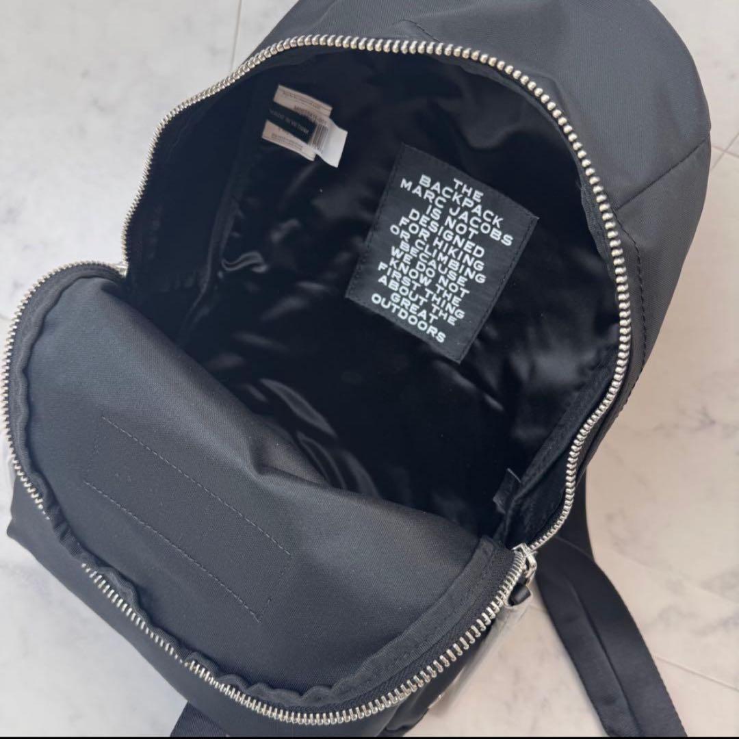 新品タグ付　MARC JACOBS ザ　バックパック　ナイロン　レザー　黒