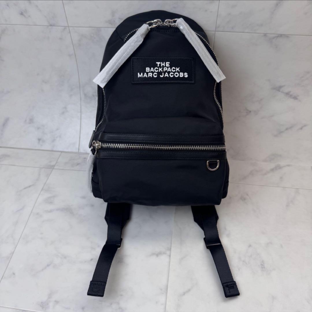 新品タグ付　MARC JACOBS ザ　バックパック　ナイロン　レザー　黒