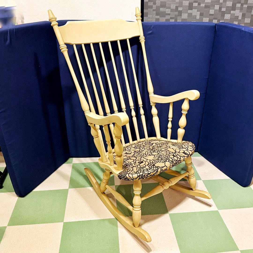 太平産業【TAIHEI】ロッキングチェア　レトロアンティーク　飛騨家具