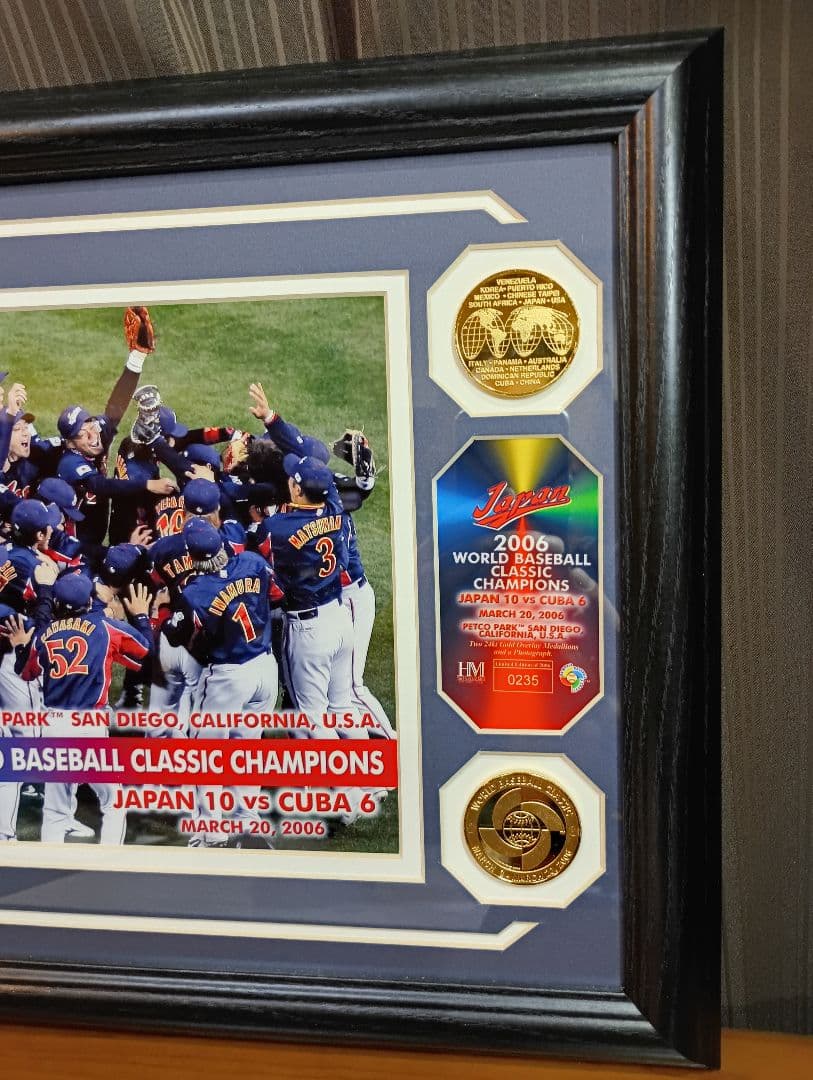 2006 WBC 優勝記念 フォトプラーク 侍ジャパン ダブルフォトミント