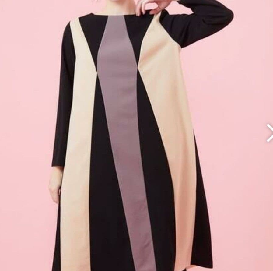 Jocomomola Bloque 配色パッチワークワンピース