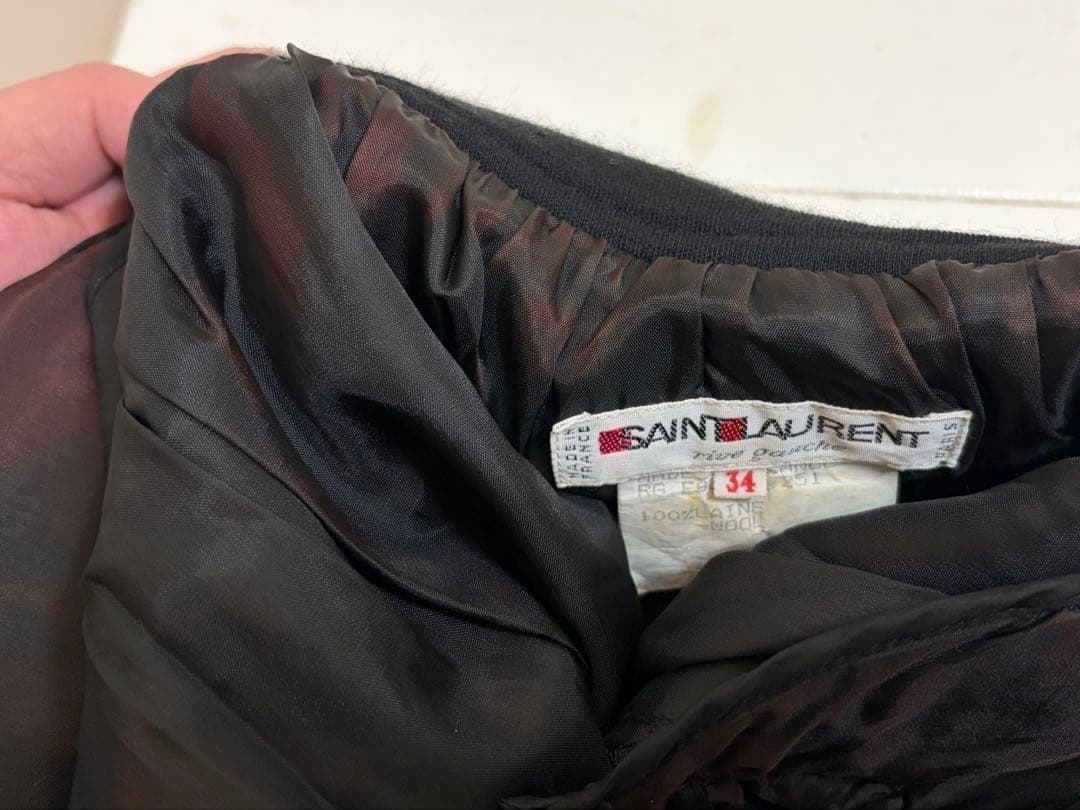 SAINT LAURENT rive gauche 1988s ウールワンピース