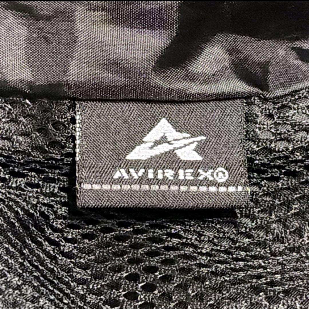 【美品】AVIREX ダウンジャケット ファー 肉厚 光沢 ブラック黒 L