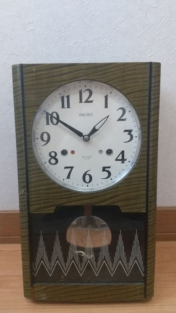 SEIKO セイコー ゼンマイ 振り子時計 柱時計 1ヵ月巻掛時計 古時計
