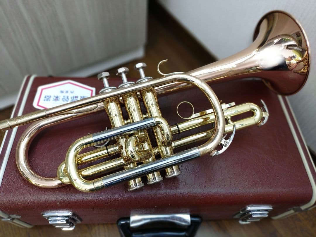 YAMAHA ロングコルネット　YCR-334 赤ベル