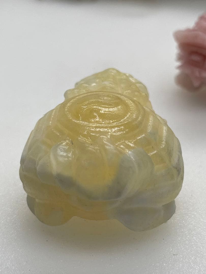 ポンポン様9【2014】陰陽乗せ龍亀 カルサイト