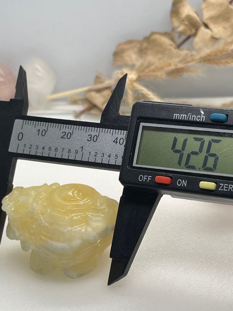 ポンポン様9【2014】陰陽乗せ龍亀 カルサイト